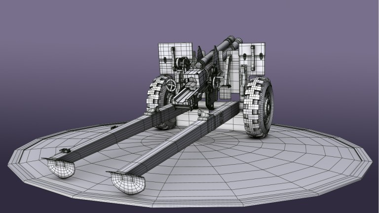 Howitzer M105 3D Model