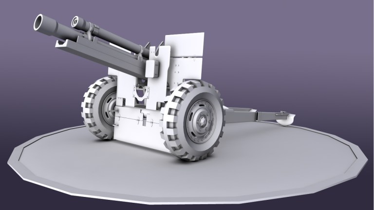 Howitzer M105 3D Model