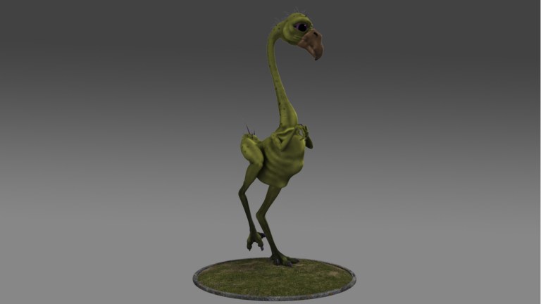 Prehistoric Flamingo 3d Model