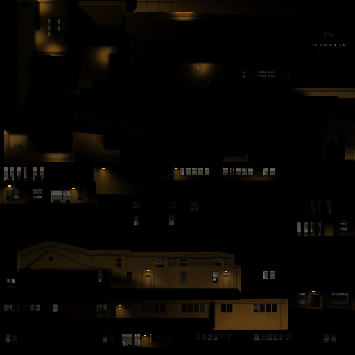 Calle de Los Alamos Houses Night Texture